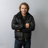 Calvin Aviator Jacket in Charcoal