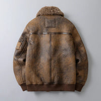 Calvin Aviator Jacket in Sienna Brown