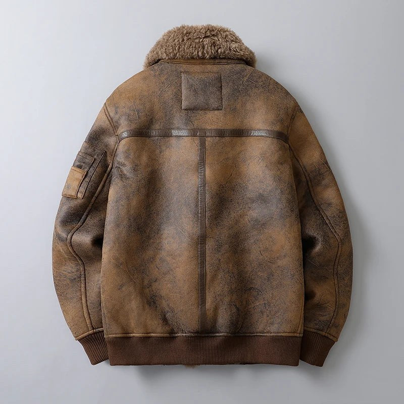 Calvin Aviator Jacket in Sienna Brown