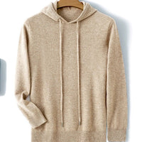 Calvin Cashmere Hoodie in Biege