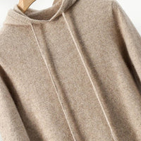 Calvin Cashmere Hoodie in Pearl