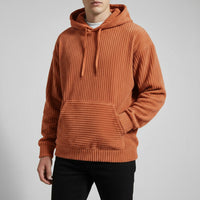 Calvin Corduroy Hoodie in Orange