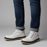 Calvin Genuine Leather Boot in Blue Green