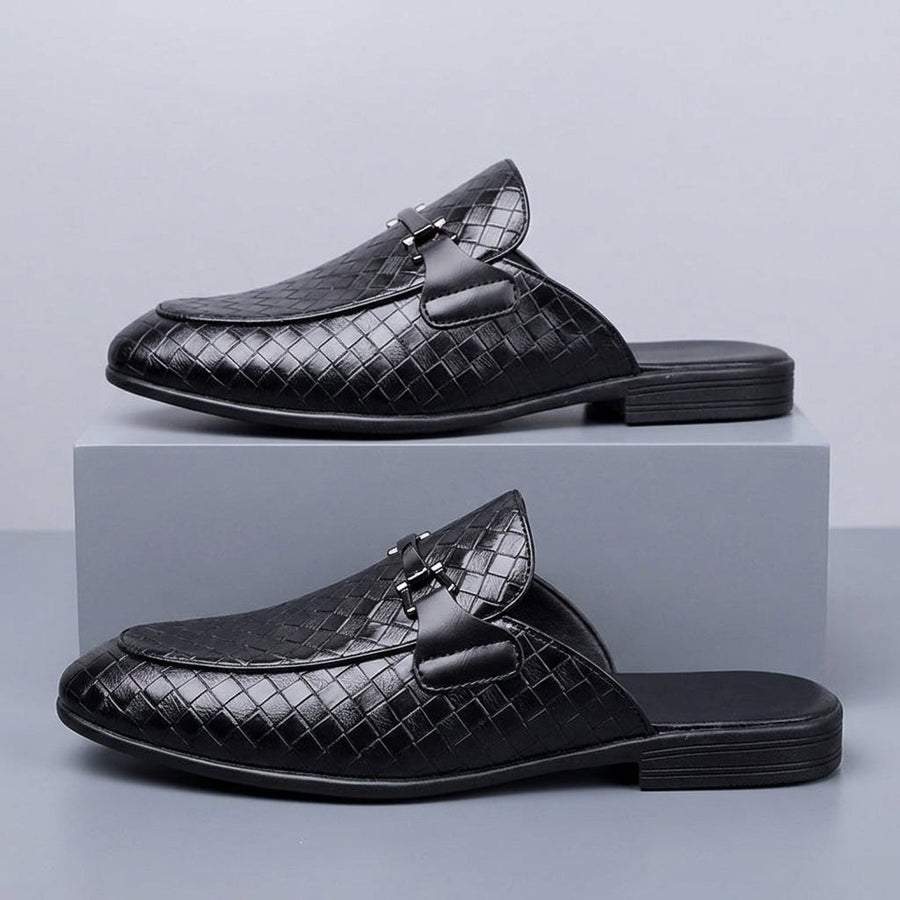 Cambridge Horsebit Mule in Charcoal