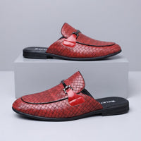 Cambridge Horsebit Mule in Crimson