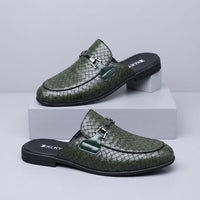 Cambridge Horsebit Mule in Emerald