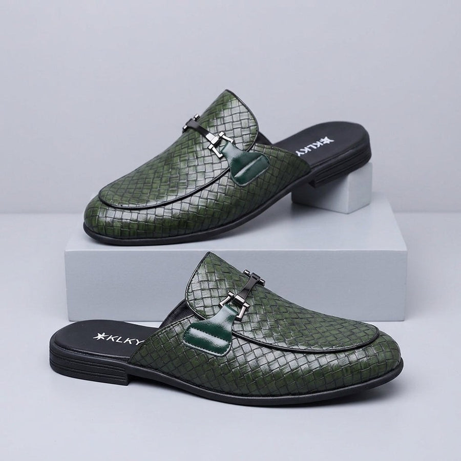 Cambridge Horsebit Mule in Emerald
