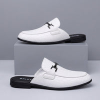 Cambridge Horsebit Mule in Pearl