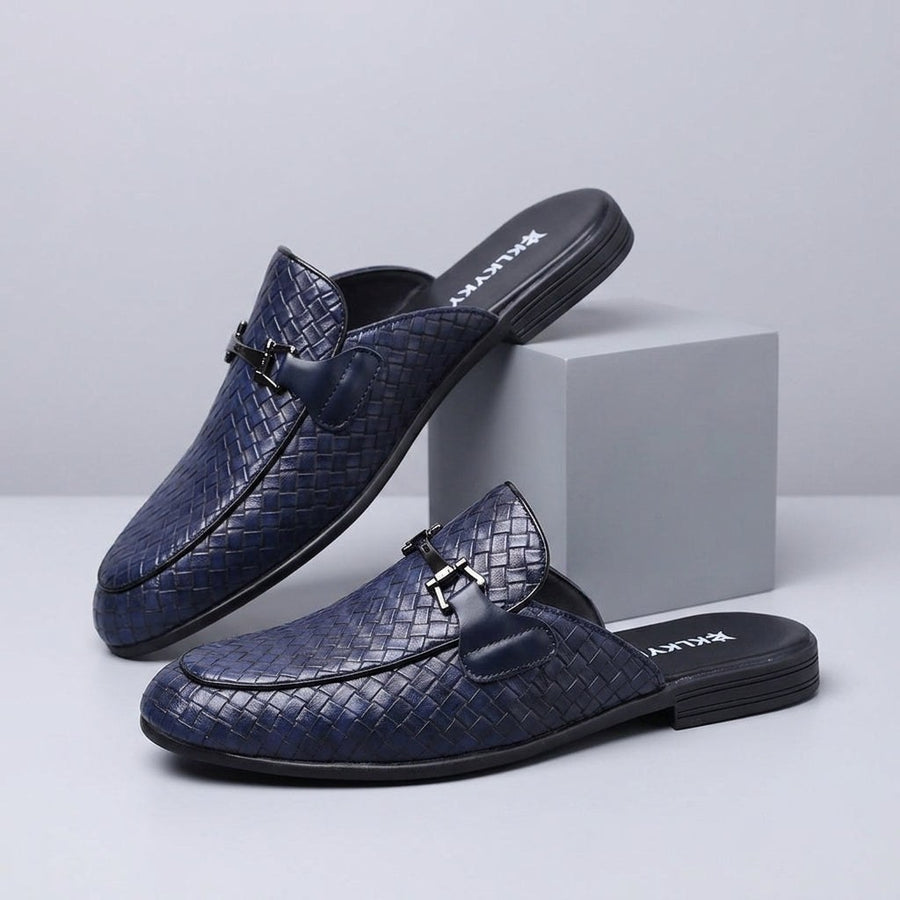 Cambridge Horsebit Mule in Royal Blue