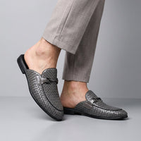 Cambridge Horsebit Mule in Slate Gray