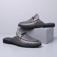 Cambridge Horsebit Mule in Slate Gray