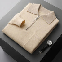 Camden Cashmere Sweater in Beige