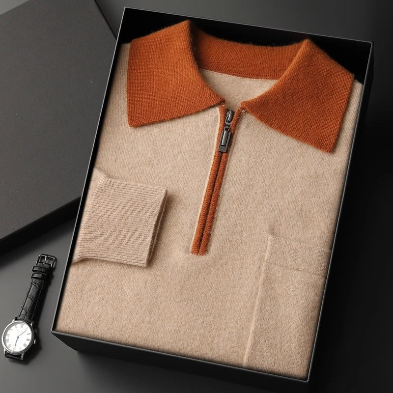 Camden Cashmere Sweater in October Sky