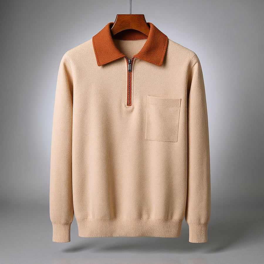 Camden Cashmere Sweater in October Sky