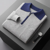Camden Cashmere Sweater in Slate Gray