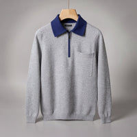 Camden Cashmere Sweater in Slate Gray