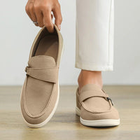 Camden Suede Loafer in Beige