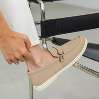 Camden Suede Loafer in Beige
