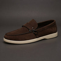 Camden Suede Loafer in Espresso Brown