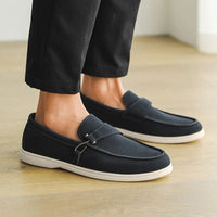 Camden Suede Loafer in Indigo Blue