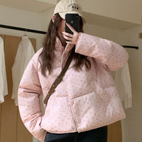 Camila Elegant Quilted Jacket with Pockets in Pink