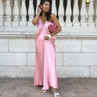 Camila Elegant Satin Maxi Dress