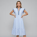 Camila Flutter Sleeve Midi Dress