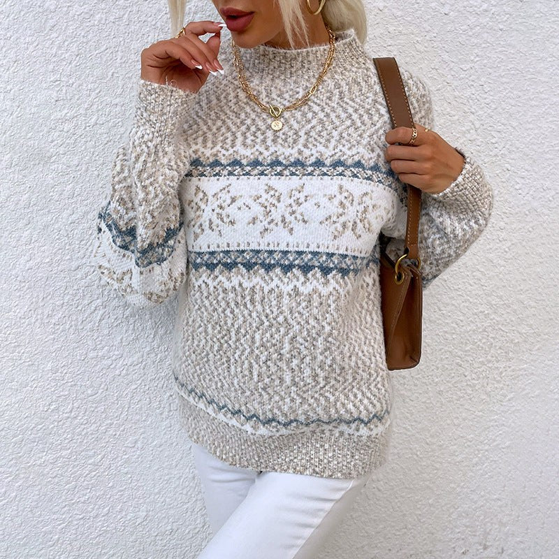 Camila Sweater with Oversized in Apricot