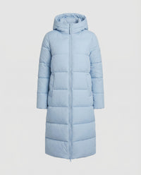 Camille Coat with Hood and Fitted in Blue