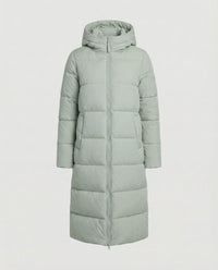 Camille Coat with Hood and Fitted in Green