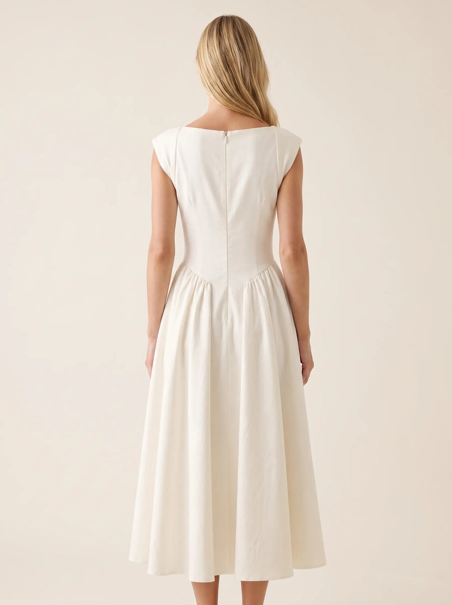 CAMILLE ELEGANCE MIDI DRESS back