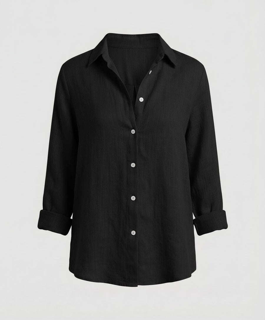 Camille Elegant Blouse in Black