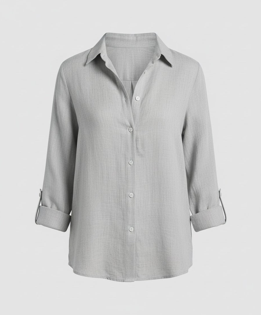 Camille Elegant Blouse in Grey