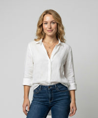 Camille Elegant Blouse in White