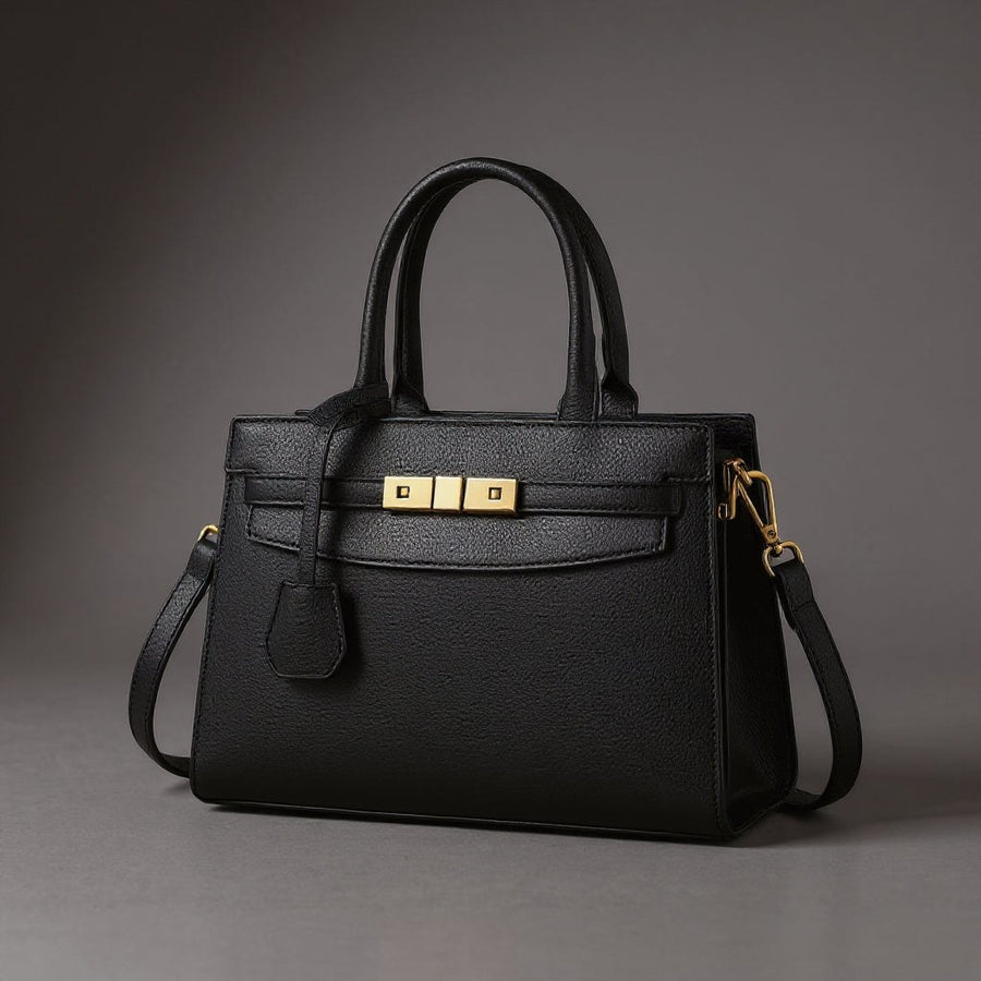 Camille Top Handle Bag in Charcoal