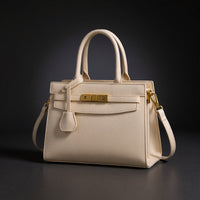 Camille Top Handle Bag in Pearl