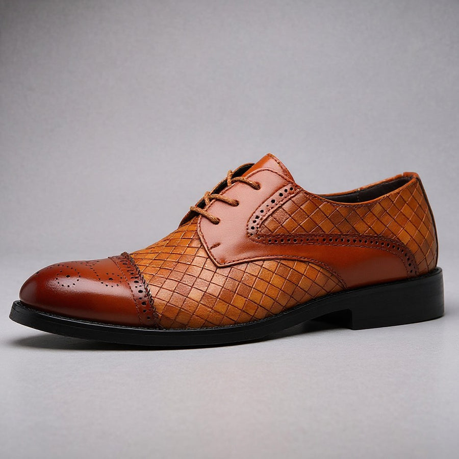 Canton Cap Toe Derby in Cognac