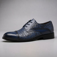 Canton Cap Toe Derby in Royal Blue