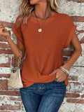 Caoimhe Women's Relaxed Waffle Knit Top