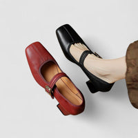 Cara™ Stylish Orthopedic Mary Jane Shoes in Red