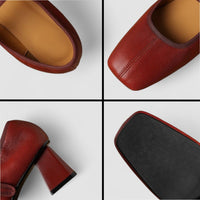 Cara™ Stylish Orthopedic Mary Jane Shoes in Red