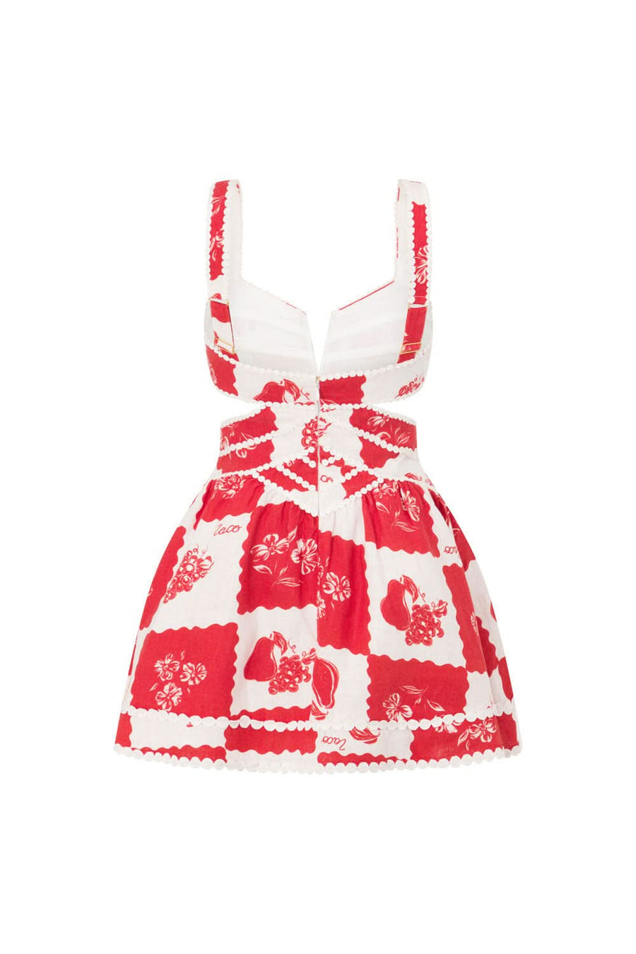 CARINA | FLORAL CUTOUT MINI DRESS
