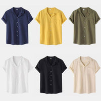Carmen Casual Shirt with Short Sleeve and Chest Pocket