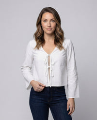 Carmen Linen Blouse