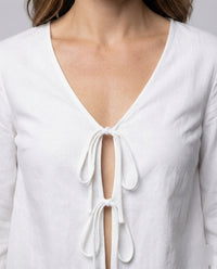 Carmen Linen Blouse