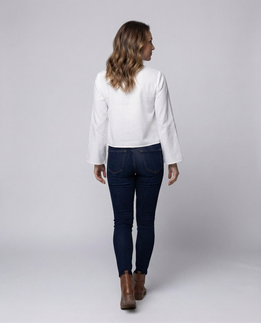 Carmen Linen Blouse