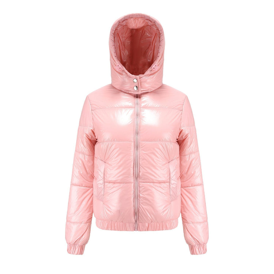 Carmen Quilted Jacket with Hood in Pink