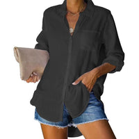 Caro Casual Blouse in Sky Blue
