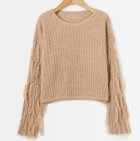 Caro Casual Knit Sweater in Khaki