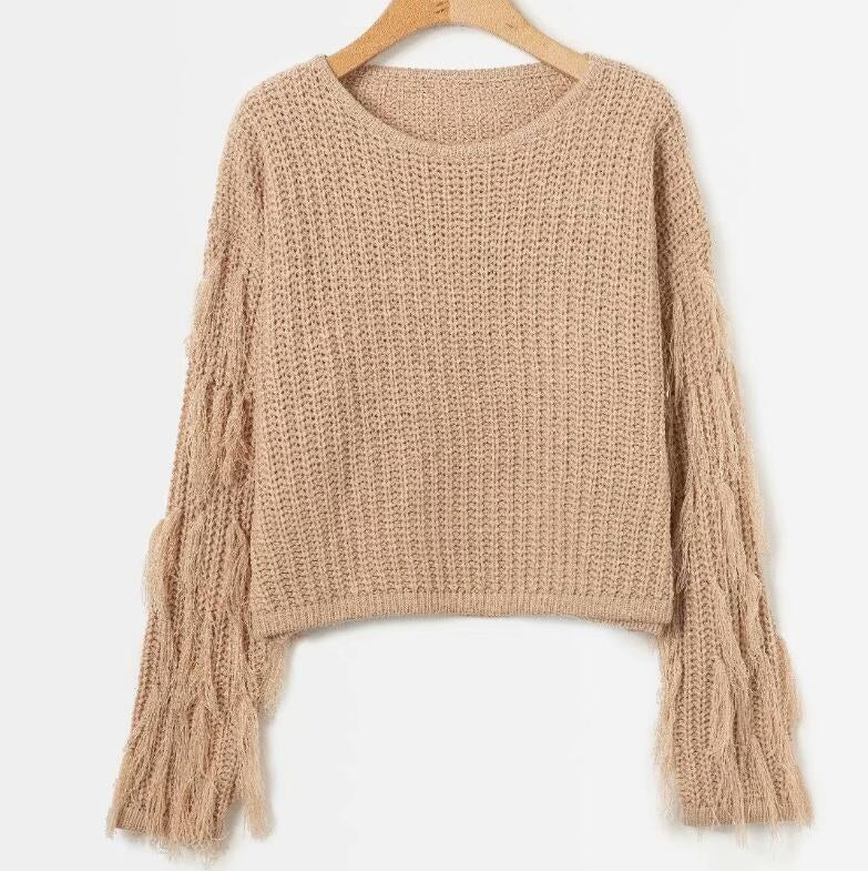 Caro Casual Knit Sweater in Khaki